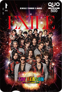 EXILE オリジナルQUOカード（500円分）