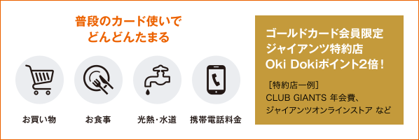 普段のカード使いでどんどんたまる