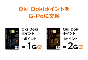 Oki DokiポイントをG-Poに交換
