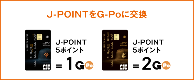J-POINTをG-Poに交換