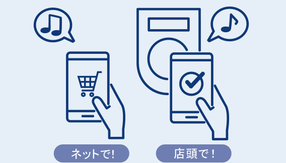 ネットで!店頭で!