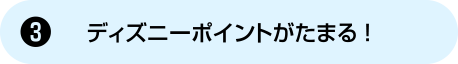 [3] ディズニーポイントがたまる！